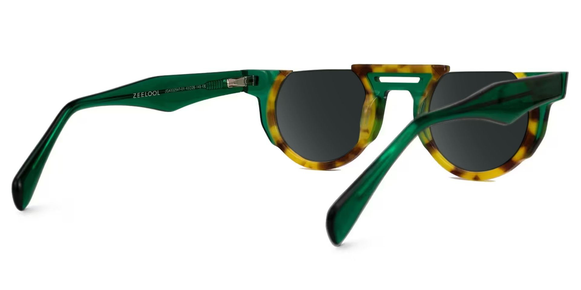 Mastin Round Tortoise Half Frame Sunglasses3