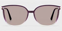 Rodz Square Purple Clear Glasses0