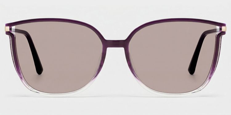 Rodz Square Purple Clear Glasses