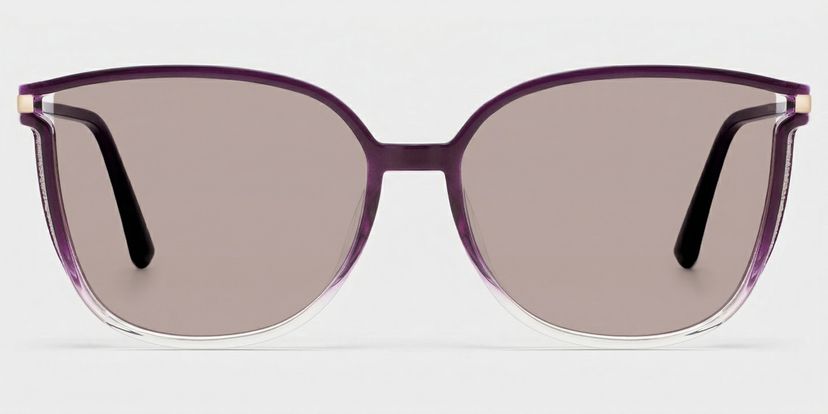 Rodz Square Purple Clear Glasses