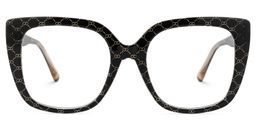 Brenda Square Black Glasses0