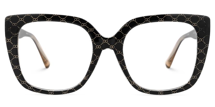 Brenda Square Black Glasses