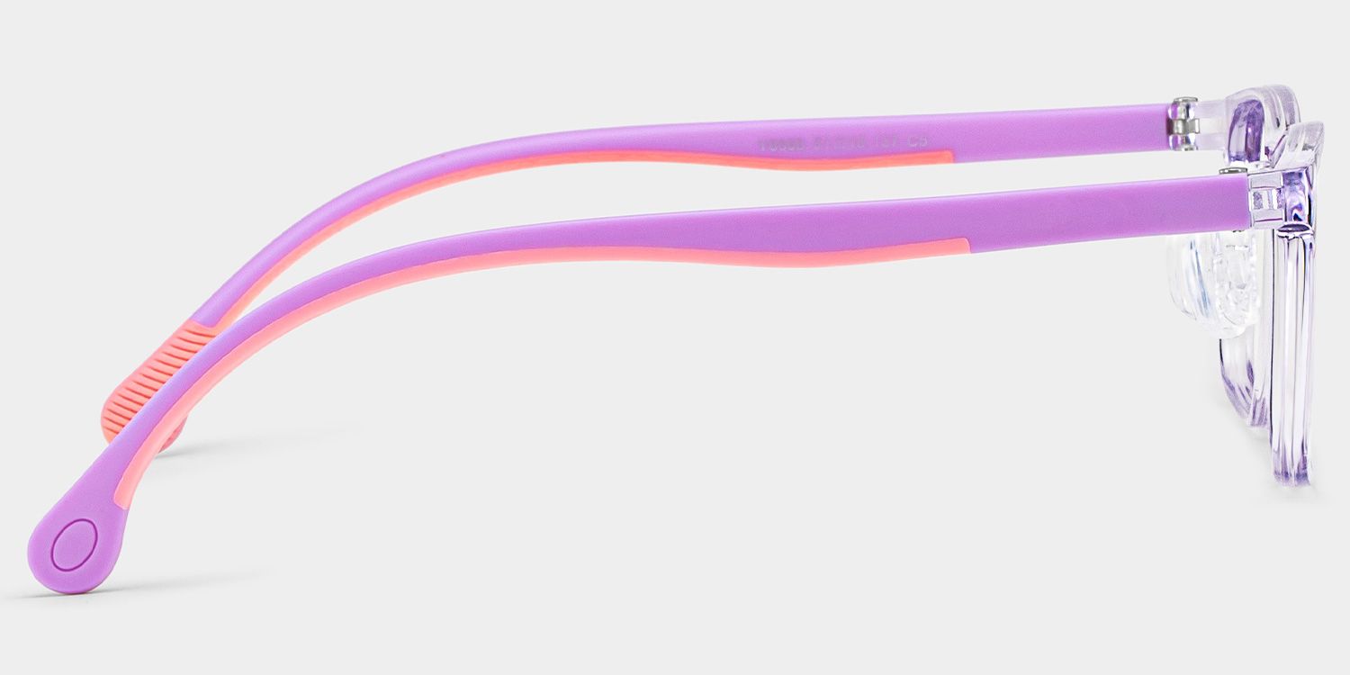 Sunny Rectangle Purple Frame Eyeglasses for Tween4