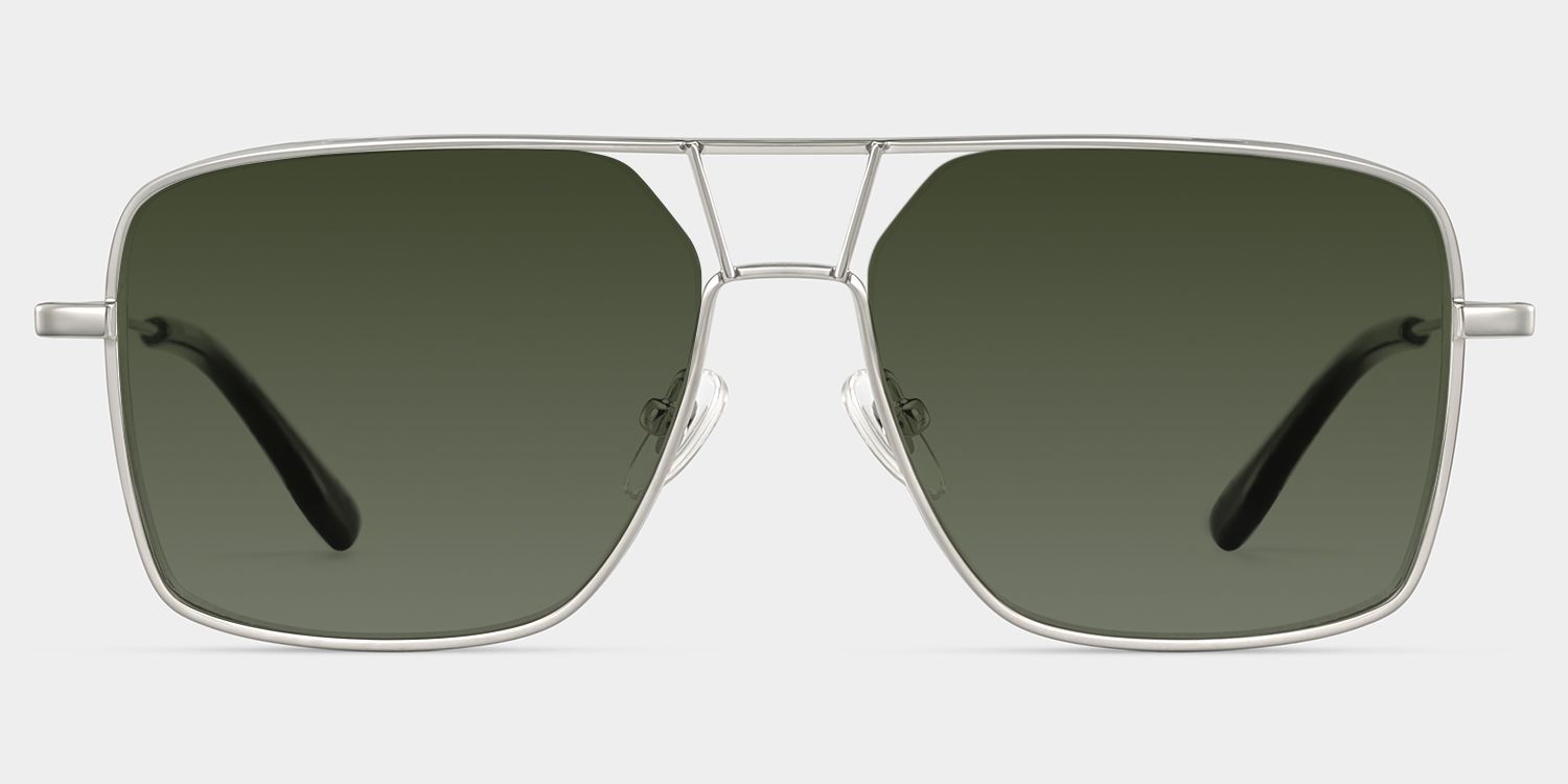 Debbie Metal Silver Aviator Frame Sunglasses | ZEELOOL1