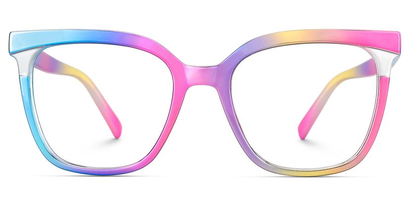 Leo Square Iridescent Glasses