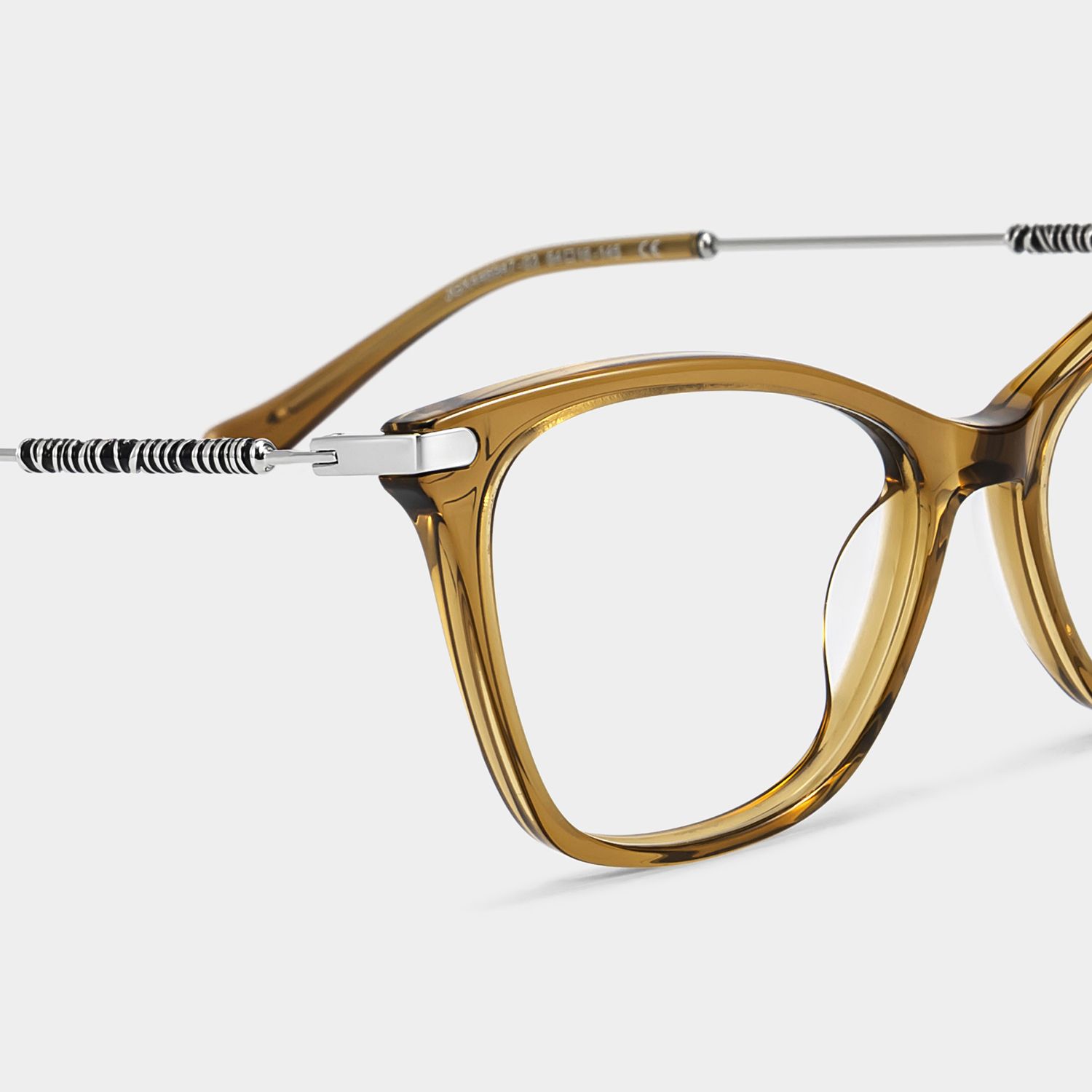 Lydia Brown Cat-Eye Glasses | ZEELOOL5