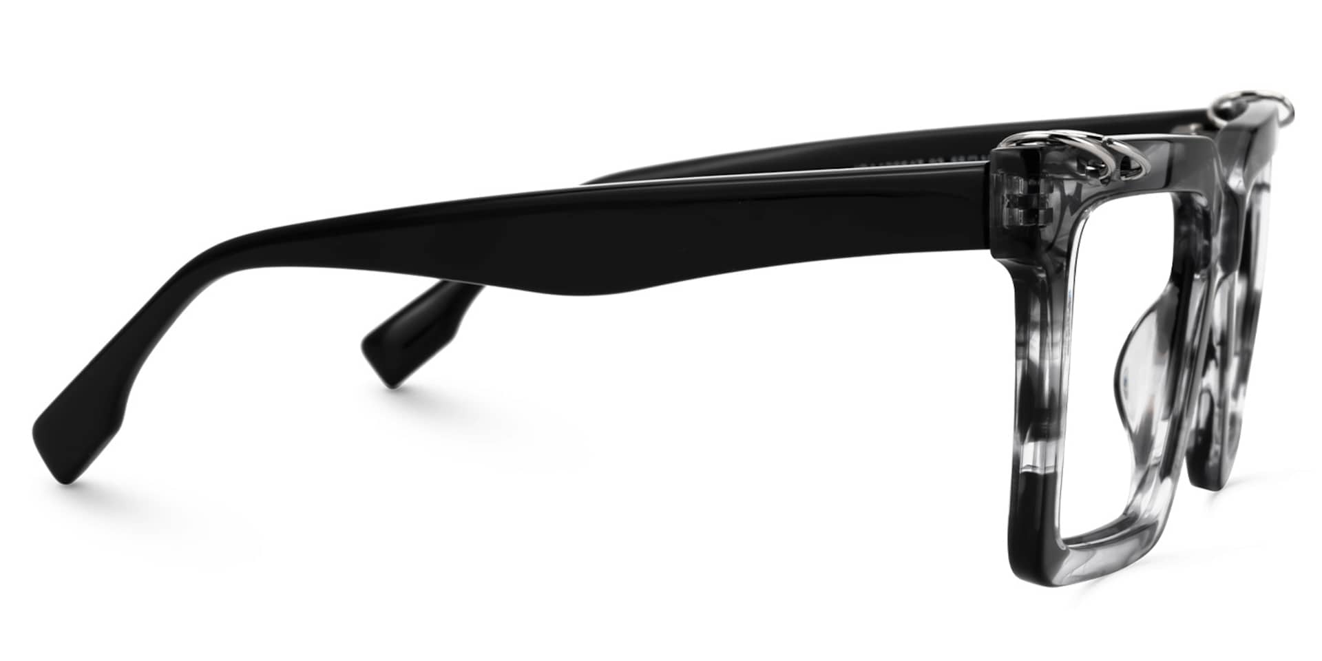 Dupree Gray Square Eyeglasses and Glasses Frame2