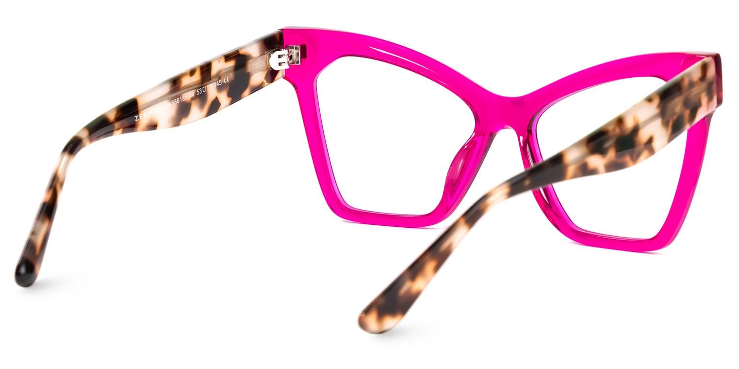 Senica Cateye Purple Glasses | Zeelool Glasses4