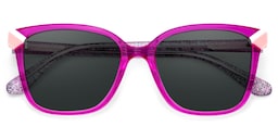 Nolan Square Neon Pink Glasses2