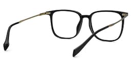 Mullen Square Fake Black Glasses3