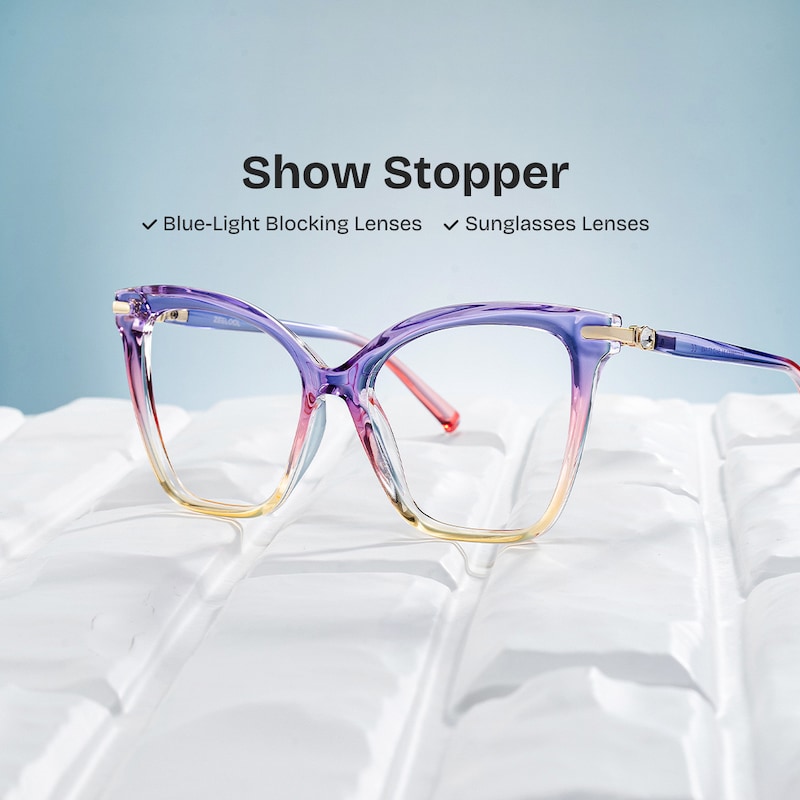 ZEELOOL Lamar Butterfly Multicolor Glasses