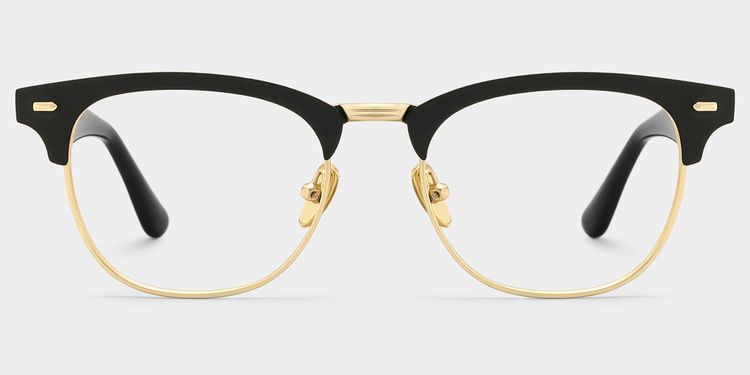 Penelope Browline Gold Glasses