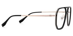 Jefri Aviator Black Glasses2