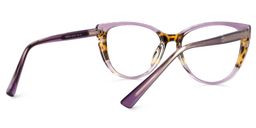 Clarice Cateye Purple Glasses2