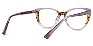 Clarice Cateye Purple Glasses2