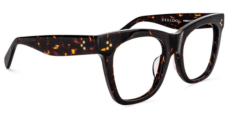 Gordon Rectangle Tortoise Glasses