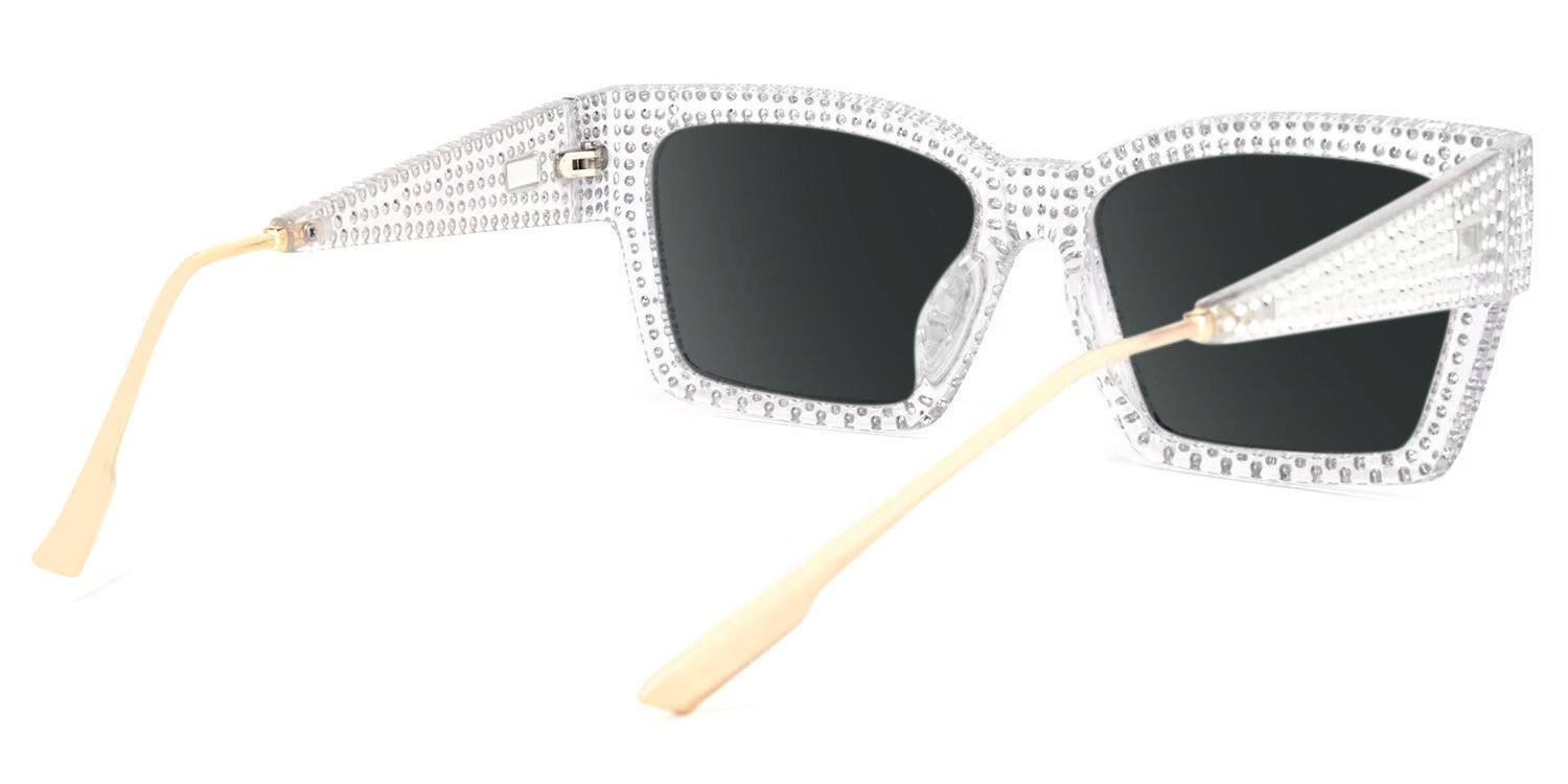 Drayton Square Clear Sunglasses | Zeelool Glasses3