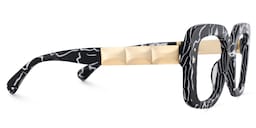 Yary Square Cow Pattern Glasses4