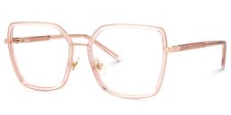 Jill Square Matte Pink Glasses1