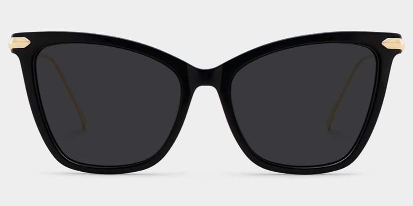 Hilary Butterfly Black Sunglasses