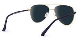 Paige Aviator Blue-Gold Sunglasses4