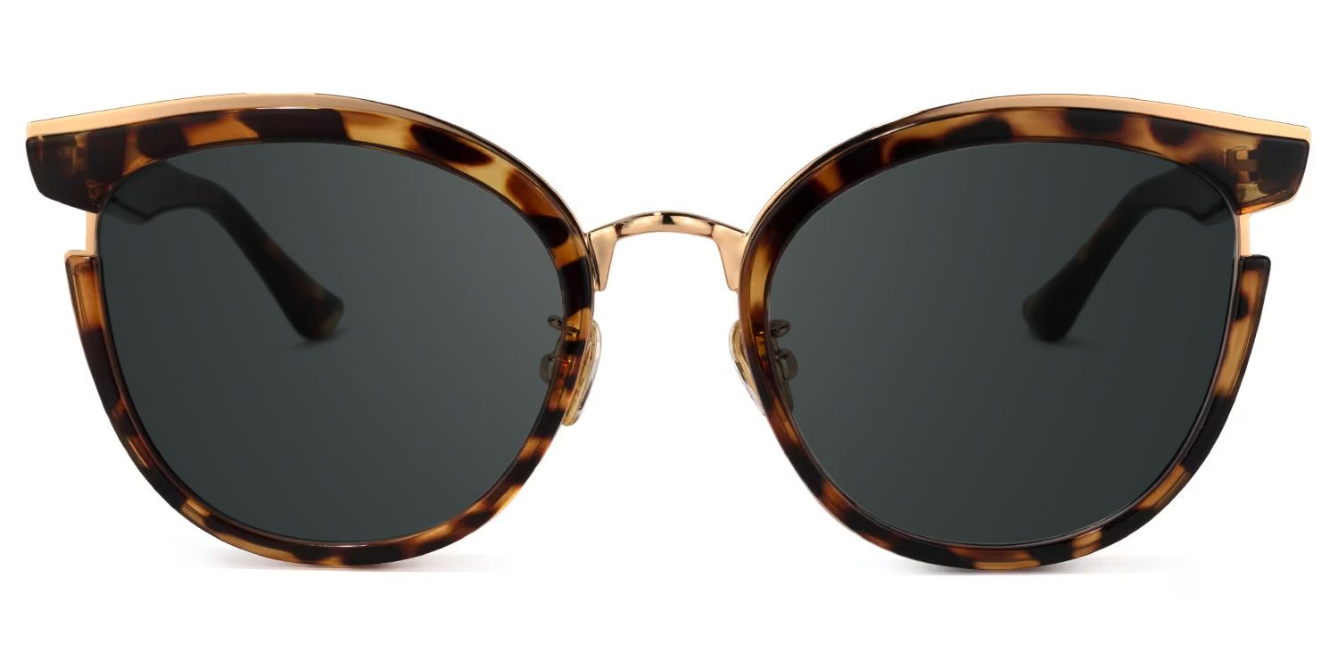 Laraine Cat Eye Tortoise Frame Sunglasses | Zeelool Optical0