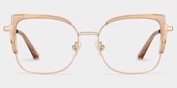 Jesmin Square Beige Glasses1