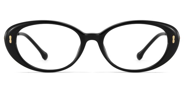 Blaire Oval Black Glasses