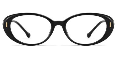 Blaire Oval Black Glasses