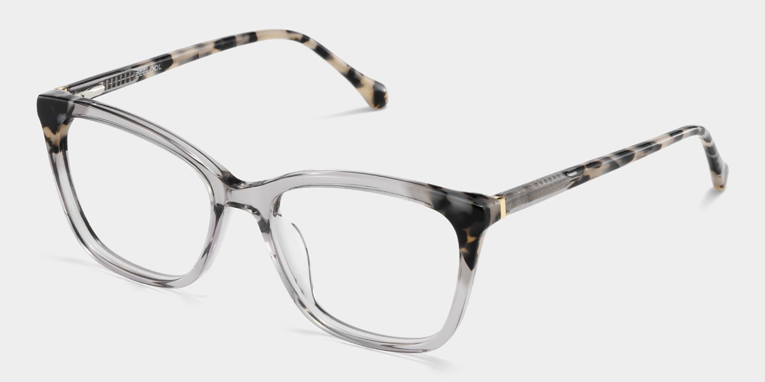 Juno Rectangle Gray Glasses3