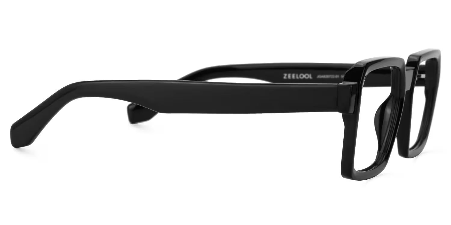 Rectangle Fabien Black Color Frame Glasses | Zeelool2