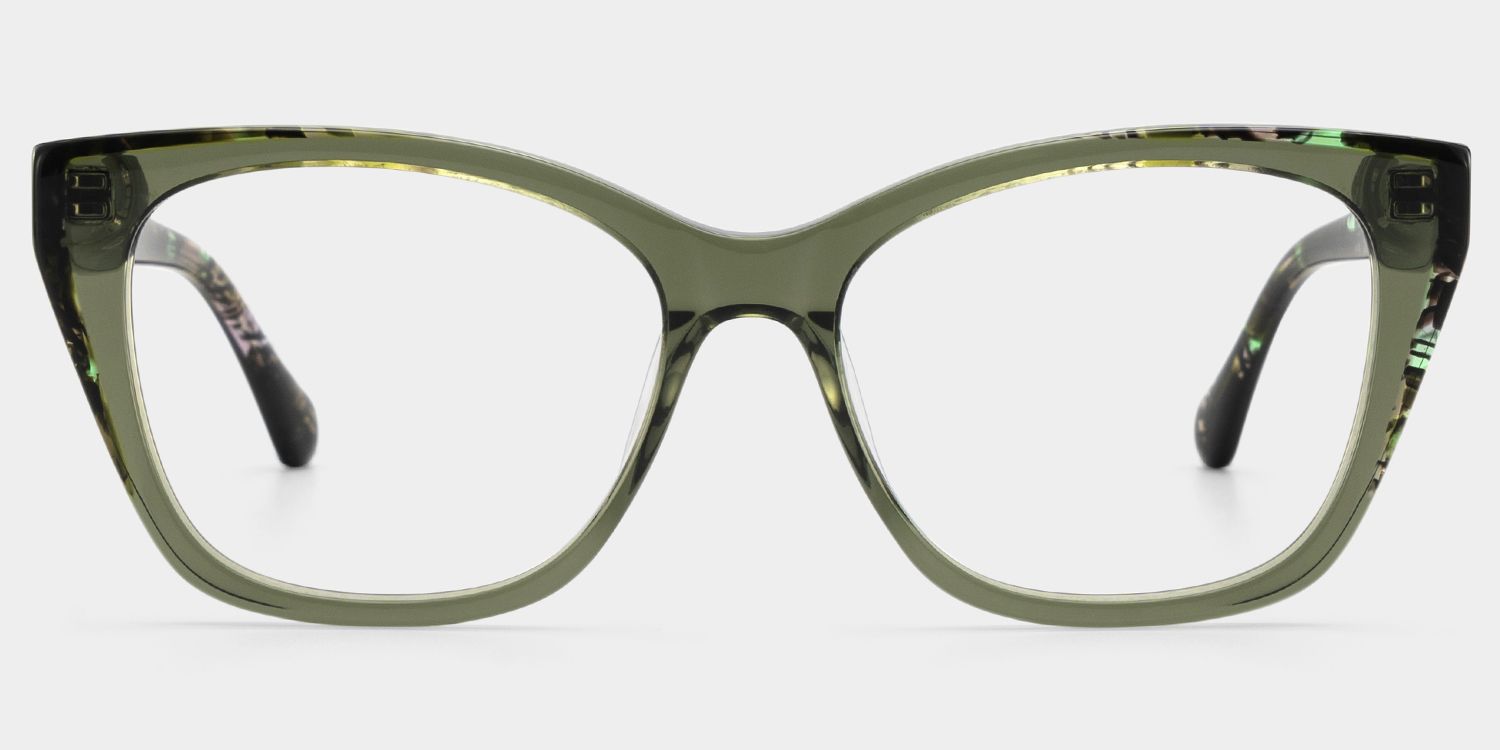 Maple Yellow Butterfly Eyeglasses with Flowers on Them | ZEELOOL
