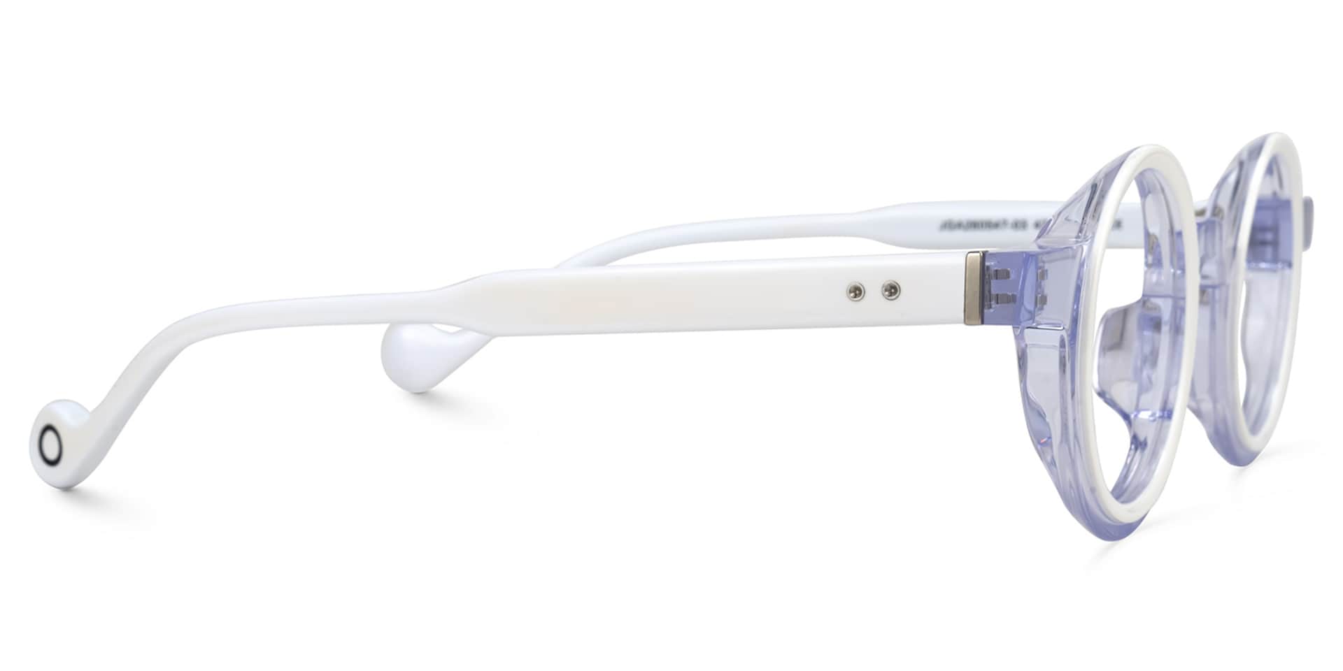 Round Glanton White Glasses deals -Zeelool Glasses2