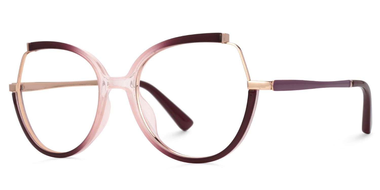 Zakaria Eyeglasses in Geometric Two-Tone Frame | Zeelool1