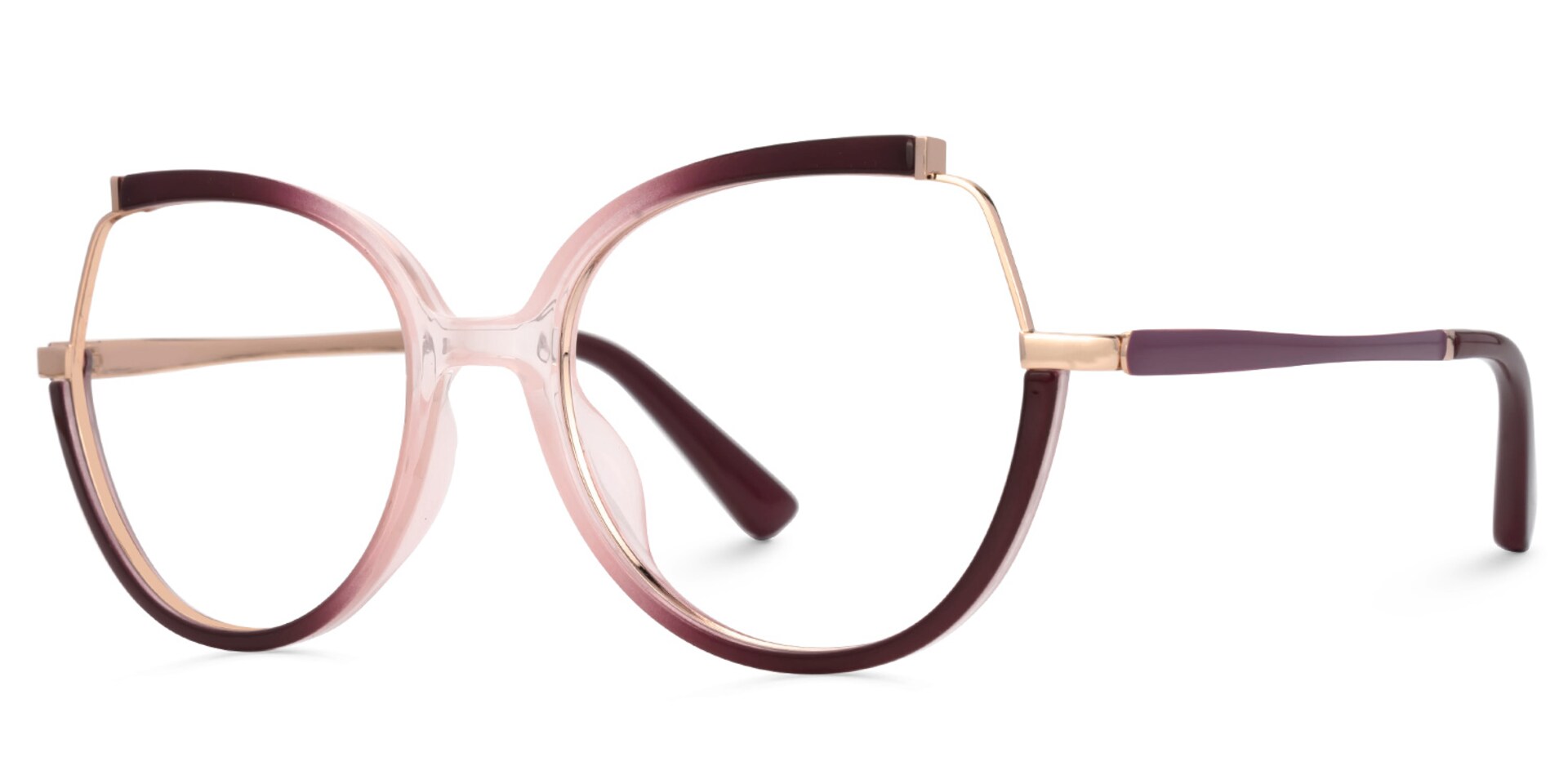 Zakaria Eyeglasses in Geometric Two-Tone Frame | Zeelool1