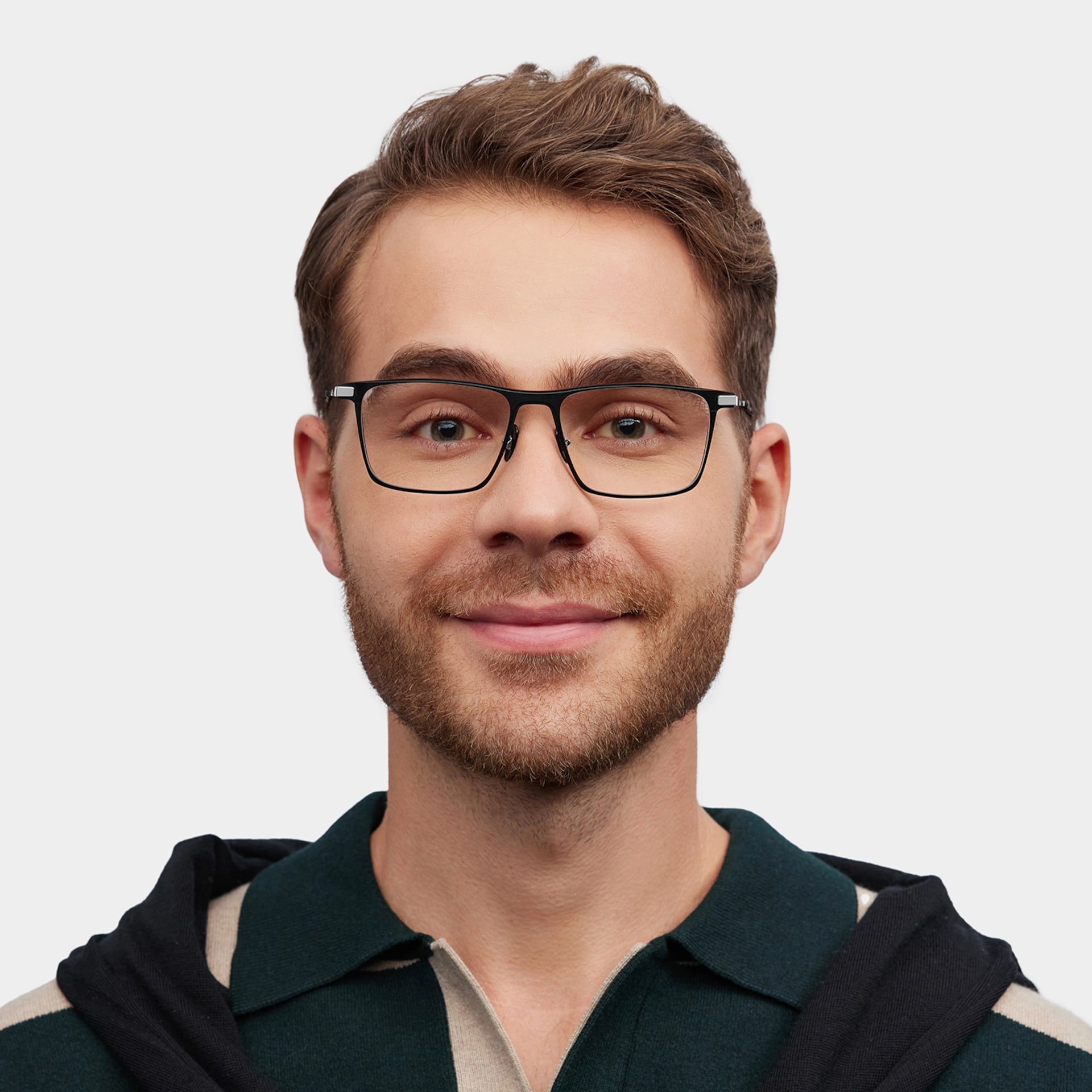 Titanium Eyeglasses for Men in Black Color0