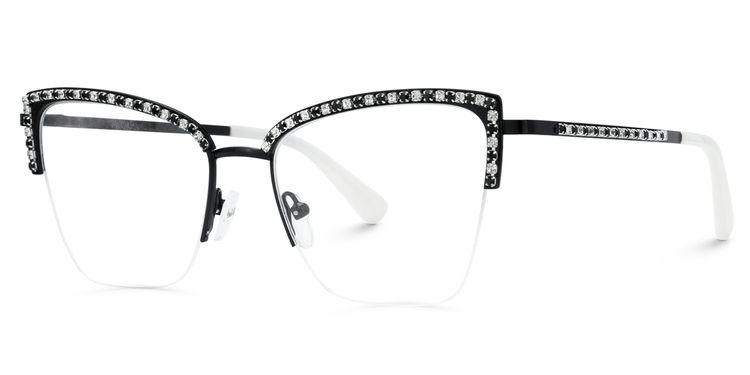 Caporella Cateye Black Glasses
