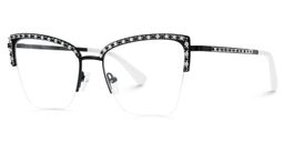 Caporella Cateye Black Glasses2