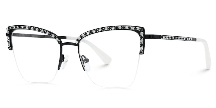 Caporella Cateye Black Glasses