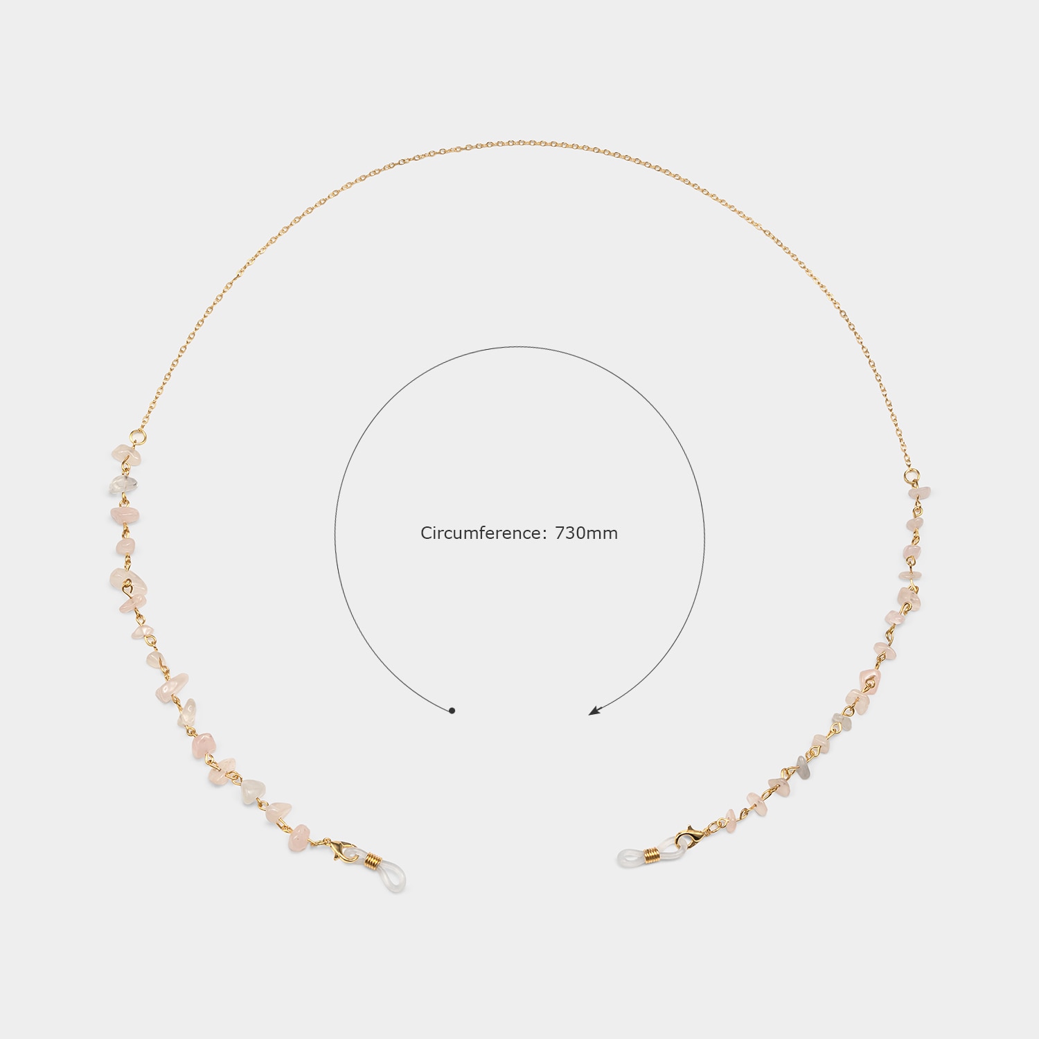 Stylish  Pink Stone Eyeglasses Chains2