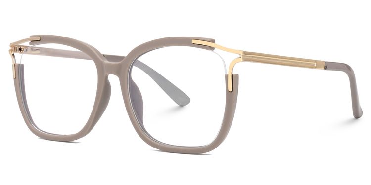 Sidibe Square Khaki Glasses