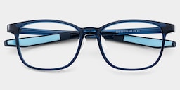 Alexis Rectangle Dark Blue Glasses1