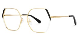 Belen Geometric Black White Glasses2