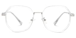 Frazier Geometric Clear Glasses0