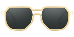 Hype Geometric Gold Glasses1