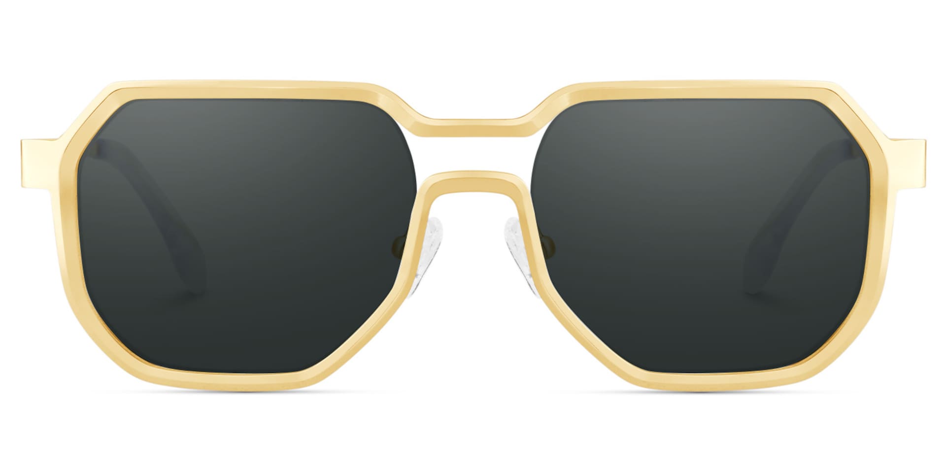 Men's Geometric Sunglasses in Metal Color1