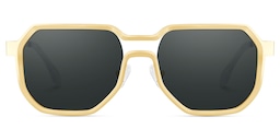 Hype Geometric Gold Glasses1
