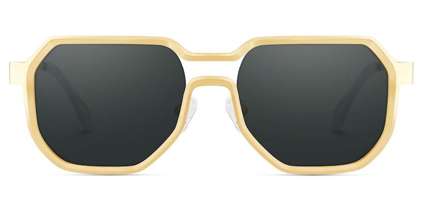 Hype Geometric Gold Glasses