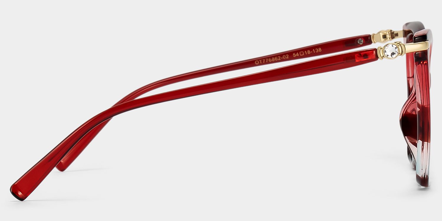 Lamar Tr90 Red Frame Sunglasses | ZEELOOL3