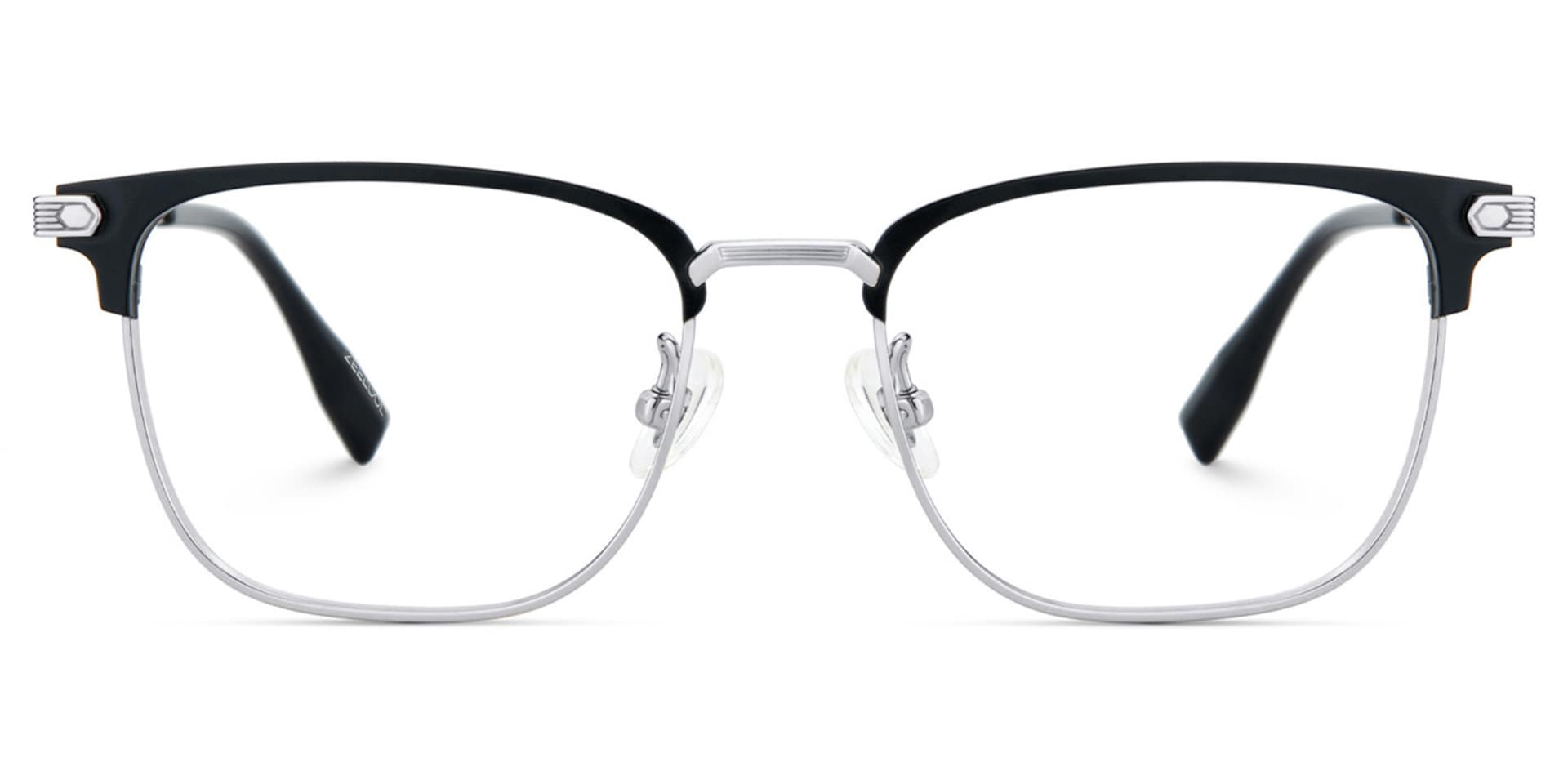 Men's Titanium Eyeglass Frames with Browline Shape1